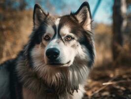 Alaska malamute Hund erstellt mit generativ ai Technologie foto