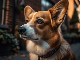 Corgi Hund erstellt mit generativ ai Technologie foto