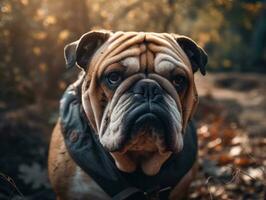 Bulldogge erstellt mit generativ ai Technologie foto