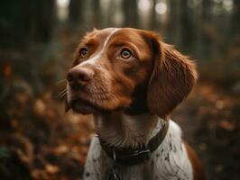 Bretagne Hund erstellt mit generativ ai Technologie foto