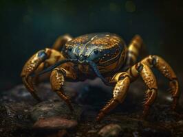 Skorpion Porträt erstellt mit generativ ai Technologie foto