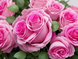 frisch Rose Blumen generativ ai foto
