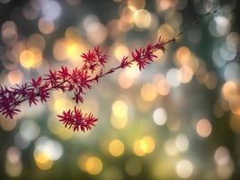 abstrakt Bokeh und verschwommen bunt Natur Hintergrund generativ ai foto