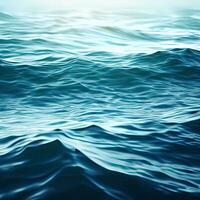 immer noch Ruhe Meer Wasser Oberfläche generativ ai foto