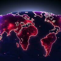 Welt Karte Verbindung foto