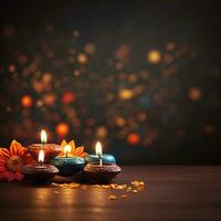 Hintergrund von Diwali Muster generativ ai foto