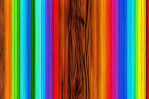 bunt Holz Hintergrund, Regenbogen Holz Hintergrund, Holz Hintergrund, ai generativ foto