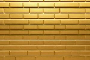 Gold Backstein Mauer Hintergrund, Gold Mauer Hintergrund, Backstein Mauer Hintergrund, Mauer Hintergrund, Backstein Hintergrund, Backstein Mauer Textur Hintergrund, Backstein Muster, Backstein Wand, ai generativ foto