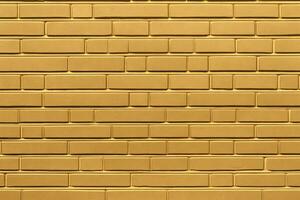 Gold Backstein Mauer Hintergrund, Gold Mauer Hintergrund, Backstein Mauer Hintergrund, Mauer Hintergrund, Backstein Hintergrund, Backstein Mauer Textur Hintergrund, Backstein Muster, Backstein Wand, ai generativ foto