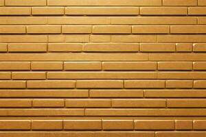 Gold Backstein Mauer Hintergrund, Gold Mauer Hintergrund, Backstein Mauer Hintergrund, Mauer Hintergrund, Backstein Hintergrund, Backstein Mauer Textur Hintergrund, Backstein Muster, Backstein Wand, ai generativ foto