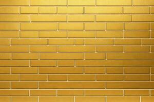 Gold Backstein Mauer Hintergrund, Gold Mauer Hintergrund, Backstein Mauer Hintergrund, Mauer Hintergrund, Backstein Hintergrund, Backstein Mauer Textur Hintergrund, Backstein Muster, Backstein Wand, ai generativ foto