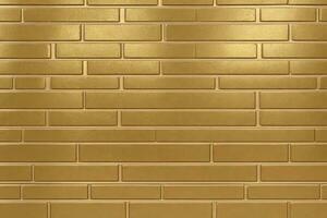 Gold Backstein Mauer Hintergrund, Gold Mauer Hintergrund, Backstein Mauer Hintergrund, Mauer Hintergrund, Backstein Hintergrund, Backstein Mauer Textur Hintergrund, Backstein Muster, Backstein Wand, ai generativ foto