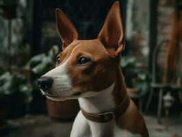 Basenji Hund erstellt mit generativ ai Technologie foto