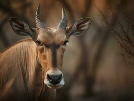 Eland Porträt erstellt mit generativ ai Technologie foto