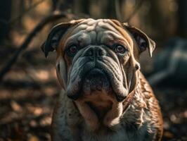 Bulldogge erstellt mit generativ ai Technologie foto