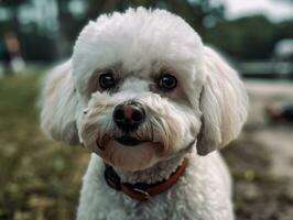 Bichon frise Hund erstellt mit generativ ai Technologie foto