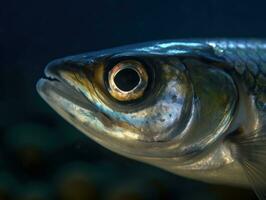 Sardine Porträt erstellt mit generativ ai Technologie foto