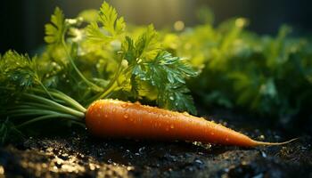 Frische von Natur gesund Essen, organisch, Vegetarier Essen generiert durch ai foto