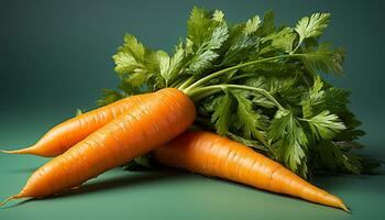 frisch, gesund, organisch Gemüse ein bunt, nahrhaft Sommer- Salat generiert durch ai foto