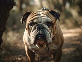 Bulldogge erstellt mit generativ ai Technologie foto