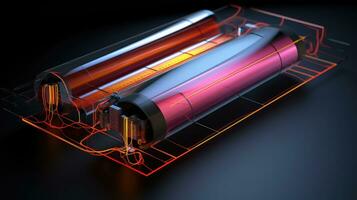 ment Thermal- Batterie sich entwickeln ai generiert foto