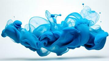 lebendig Blau Farbe Kollision - - generiert ai abstrakt platzen foto
