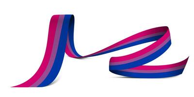 3d Illustration bisexuell Flagge foto