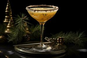 Weihnachten Cocktail ai generiert foto