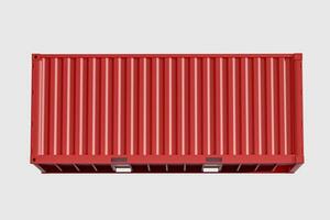 Container und Gewicht, Logistik und Übertragung, 3d Wiedergabe. foto