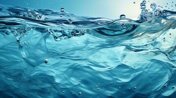 Wasser Spritzen im das Schwimmbad generieren ai foto