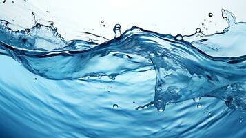 Wasser Spritzen im das Schwimmbad generieren ai foto