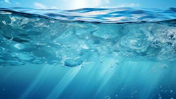 Wasser Spritzen im das Schwimmbad generieren ai foto