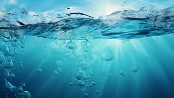 Wasser Spritzen im das Schwimmbad generieren ai foto