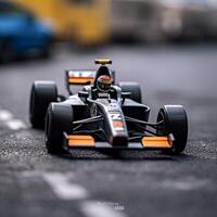 3d gerendert Mini Formel einer Auto f1 ai generativ foto