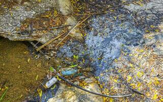 puerto escondido Oaxaca Mexiko 2023 öffnen Kanalisation System im das tropisch Urwald Berge Mexiko. foto