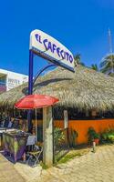 puerto escondido Oaxaca Mexiko 2022 das berühmt Restaurant Cafe el Cafécito im puerto escondido Mexiko. foto