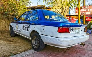 puerto escondido Oaxaco Mexiko 2023 bunt Taxi Taxi Auto und Transport im puerto escondido Mexiko. foto