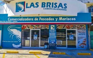 puerto escondido Oaxaca Mexiko 2023 typisch schön bunt Tourist Straße Bürgersteig Stadt puerto escondido Mexiko. foto