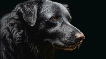 Porträt von ein Labrador Retriever generativ ai, ai generiert foto