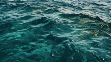 Wasser Oberfläche, Meer Textur Hintergrund generativ ai, ai generiert foto