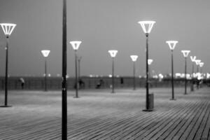 Nacht-LED-Straßenlaternen mit Energiesparlampen für modische Schönheit foto