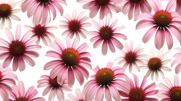 Echinacea Blume gemustert Hintergrund. Blume Textur Hintergrund. generativ ai foto