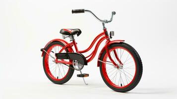 Anzeigen ein 3d Miniatur Kreuzer Fahrrad. generativ ai foto