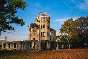 Genbaku Kuppel von Hiroshima Friedensdenkmal in Hiroshima in Japan foto