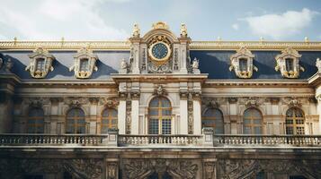 Foto von das Zimmer mit das Innere Design von das Palast von Versaille, Frankreich. generativ ai