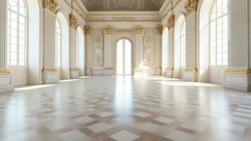 Foto von das Zimmer mit das Innere Design von das Palast von Versaille, Frankreich. generativ ai