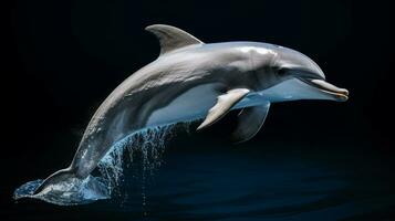 Tierwelt Fotografie von Foto von Delfin. generativ ai