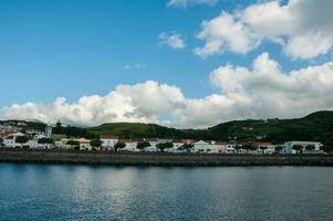 horta Stadt im faial Insel, Azoren foto