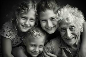 das schließen emotional Bindung zwischen Großeltern und ihr Enkelkinder foto