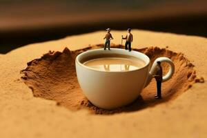 internationale kaffeetagesillustration foto